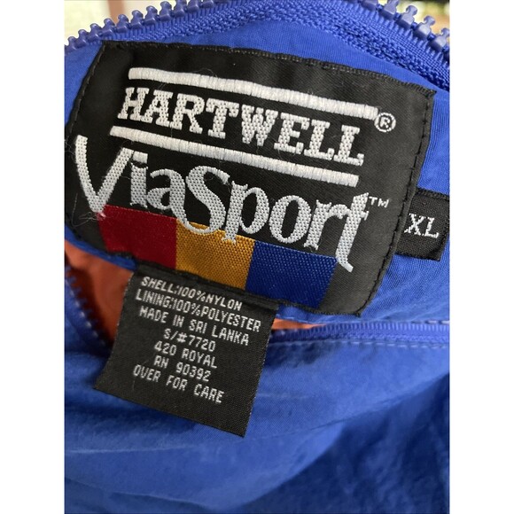 Men’s Vintage XL Reversible NASCAR Tide Racing Puffer Jacket with Hidden Hood - Picture 12 of 12